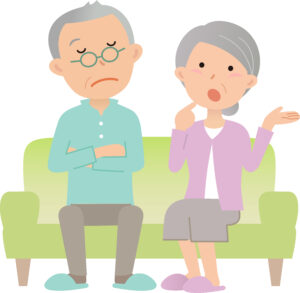 困っている男女